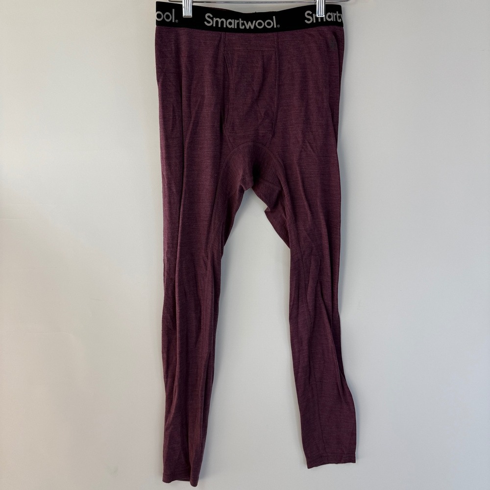 Smartwool Classic Thermal Merino Base Layer Bottoms Men M Purple SW016361 250g
